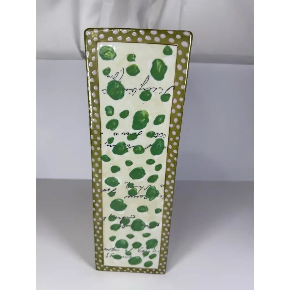 John Derian Decoupage Vase Wild Bird Illustrations Design Large Rectangular Vase